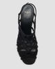 Balmain Women's 95MM Cage Suede Wedge Sandals - 4