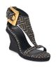 Balmain Women's 95MM Jacquard Espadrille Wedge Sandals - 2