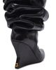 Balmain Women's 95MM Ruched Leather Over-The-Knee Boots - 6