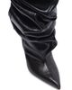 Balmain Women's 95MM Ruched Leather Over-The-Knee Boots - 7