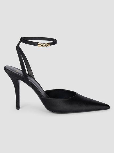 Balmain Women's 95MM Silk-Blend Satin Pumps