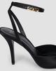 Balmain Women's 95MM Silk-Blend Satin Pumps - 5