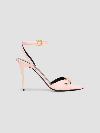Balmain Women's Anthem 75MM Leather Sandals