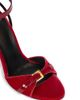 Balmain Women's Anthem 95MM Buckle-Detail Patent Leather & Velvet Sandals - 2
