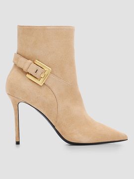 Balmain Women's Anthem 95MM Suede Ankle Boots
