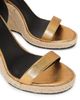 Balmain Women's Anthem Leather Espadrille Wedge Sandals - 6