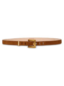 Balmain Women's Anthem Thin Suede Belt