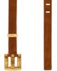 Balmain Women's Anthem Thin Suede Belt - 4