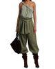 Balmain Women's Belted Cotton Twill Loose Pants - 2