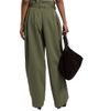 Balmain Women's Belted Cotton Twill Loose Pants - 5