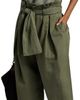 Balmain Women's Belted Cotton Twill Loose Pants - 6