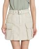 Balmain Women's Belted Denim Miniskirt - 3