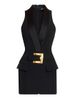 Balmain Women's Belted Wool Vest Minidress - 7