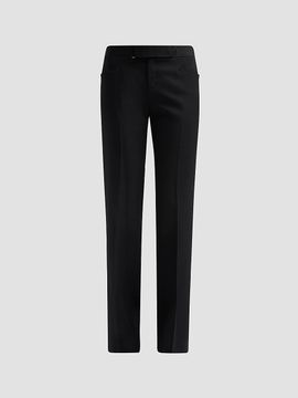 Balmain Women's Cotton Grain De Poudre Trousers