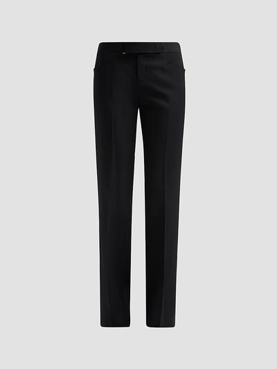 Balmain Women's Cotton Grain De Poudre Trousers