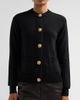 Balmain Women's Crewneck Cashmere-Wool Cardigan - 5
