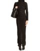 Balmain Women's Croc-Effect Knit Open-Back Maxi Dress - 3