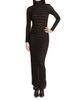 Balmain Women's Croc-Effect Knit Open-Back Maxi Dress - 6