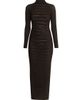 Balmain Women's Croc-Effect Knit Open-Back Maxi Dress - 8