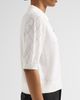 Balmain Women's Diamond-Knit-Sleeve Merino Wool Polo Shirt - 5