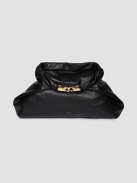 Balmain Women's Dinner At 8 Medium Leather Shoulder Bag