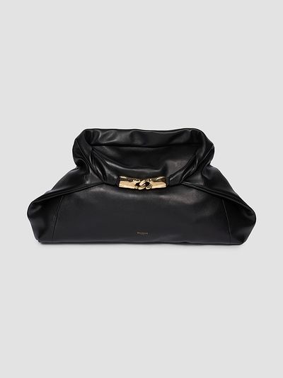 Balmain Women's Dinner At 8 Medium Leather Shoulder Bag