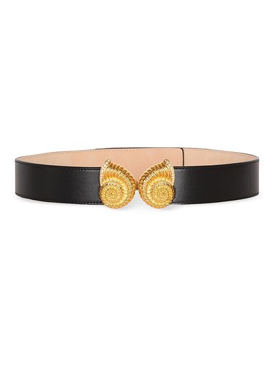 Balmain Women's Double Snail Leather Belt
