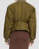 Balmain Women's Fitted Nylon Flight Bomber Jacket - 3