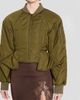 Balmain Women's Fitted Nylon Flight Bomber Jacket - 5