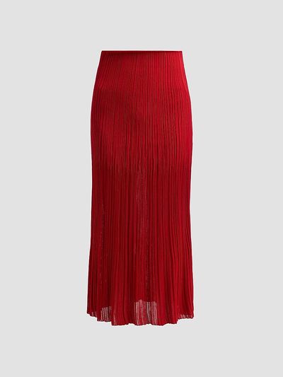 Balmain Women's Flechage Midi Skirt
