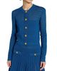 Balmain Women's Mesh Stripe Cardigan - 6