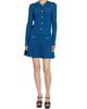 Balmain Women's Mesh Striped Flare Miniskirt - 2