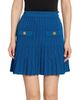 Balmain Women's Mesh Striped Flare Miniskirt - 3