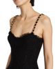 Balmain Women's Metallic Tweed Chain Strap Minidress - 6