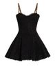 Balmain Women's Metallic Tweed Chain Strap Minidress - 7
