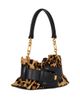 Balmain Women's Mini Anthem Leopard Print Leather Top Handle Bag - 5