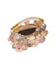 Balmain Women's Mini Ebene Shell-Embroidered Suede Top Handle Bag - 5
