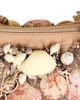 Balmain Women's Mini Ebene Shell-Embroidered Suede Top Handle Bag - 8