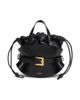 Balmain Women's Mini Shuffle Leather Top Handle Bag - 8
