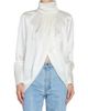 Balmain Women's Mock Turtleneck Silk Wrap-Style Blouse - 3