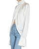 Balmain Women's Mock Turtleneck Silk Wrap-Style Blouse - 4
