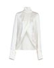 Balmain Women's Mock Turtleneck Silk Wrap-Style Blouse - 7