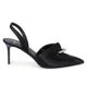 Balmain Women's Piercing 75MM Satin Slingback Pumps - 1