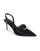 Balmain Women's Piercing 75MM Satin Slingback Pumps - 2