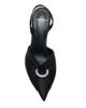 Balmain Women's Piercing 75MM Satin Slingback Pumps - 4