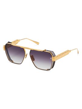 Balmain Women's Premier 61MM Navigator Sunglasses