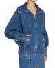 Balmain Women's Seamed Denim Bomber Jacket - 4
