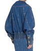 Balmain Women's Seamed Denim Bomber Jacket - 5