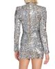 Balmain Women's Sequin Mock Turtleneck Minidress - 5