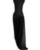 Balmain Women's Sheer Asymmetric Maxi Gown - 1